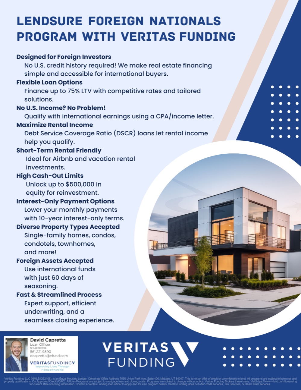 LendSure Foreign Nationals program flyer