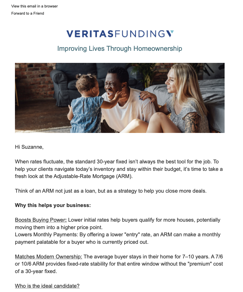 ARM strategy campaign email