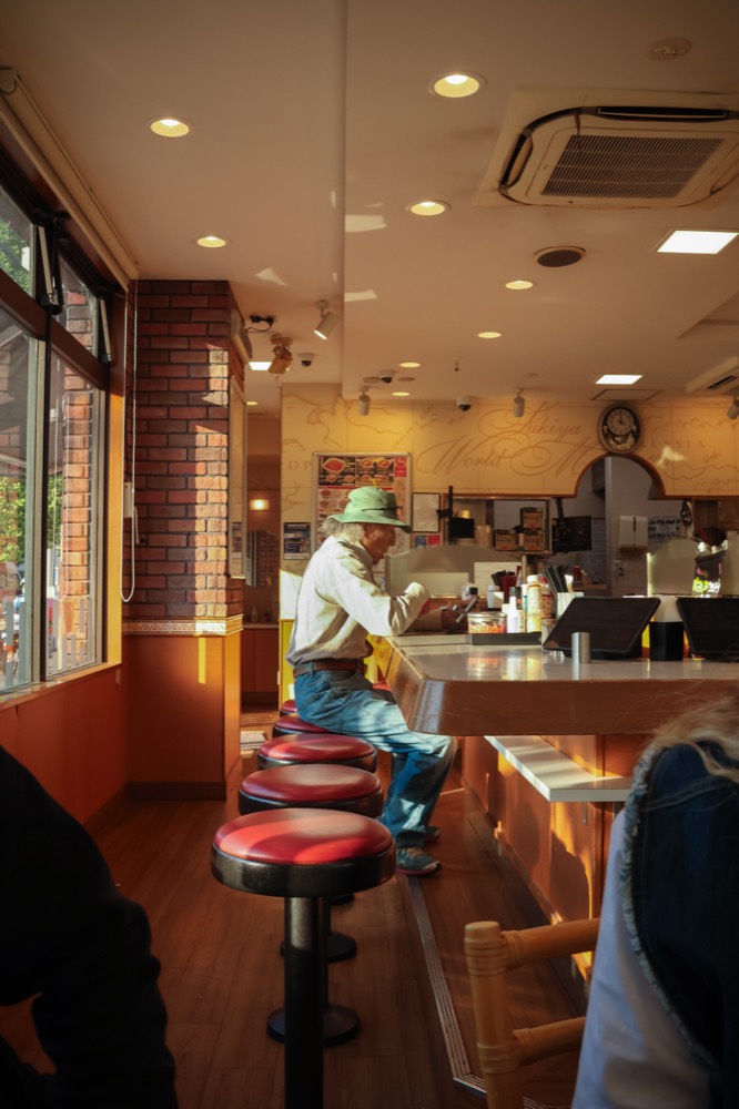 Japan — a quiet morning at a neighbourhood diner