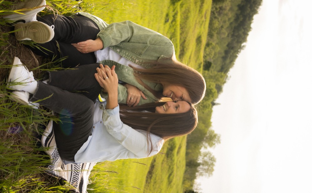 Kaley and Becca, proposal and engagement session