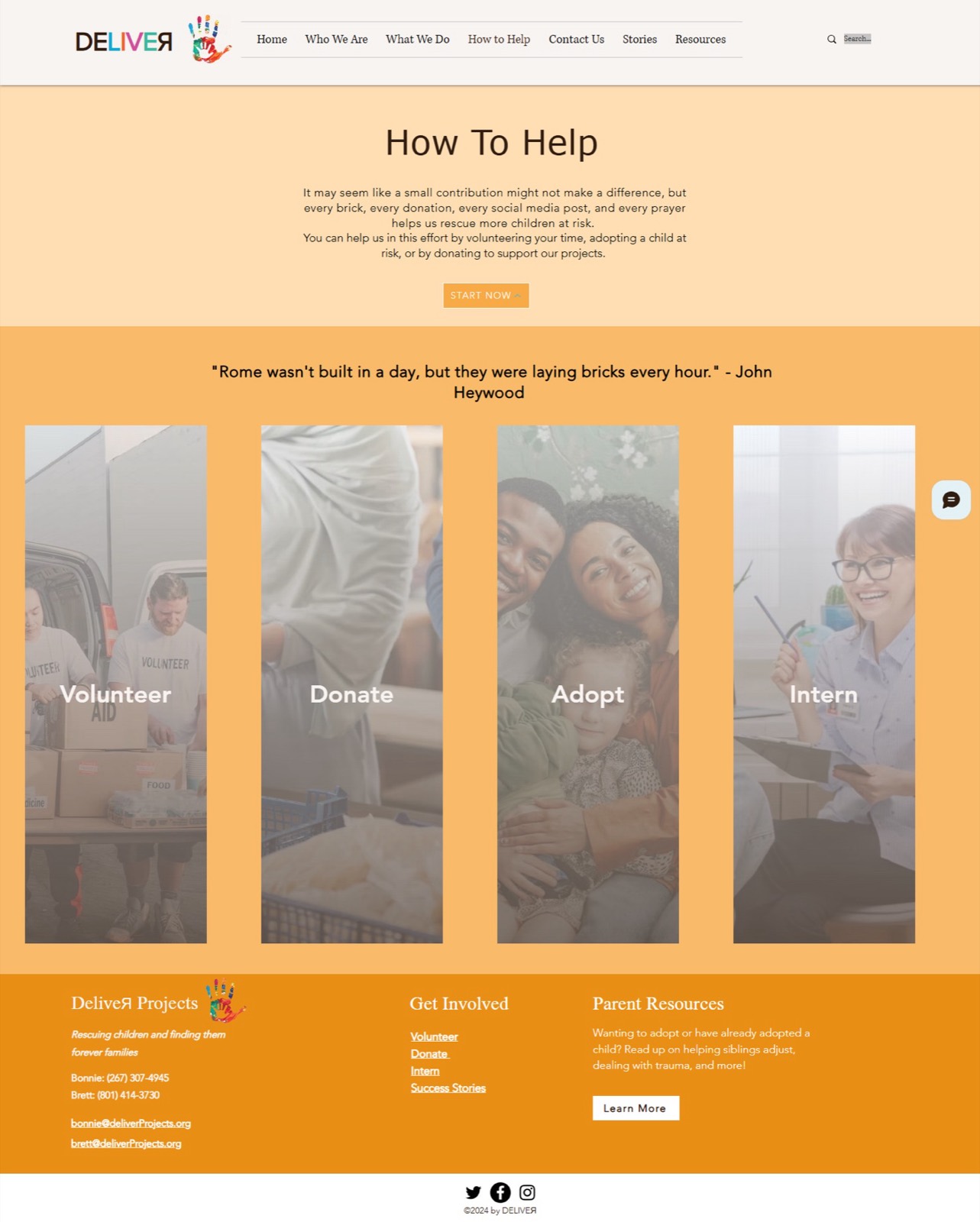 Deliver Nonprofit — website revamp